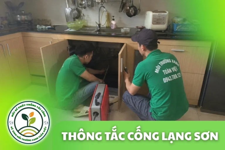 Thông Tắc Cống Lạng Sơn – Khoanh Vùng Đoạn Tắc Trước Khi Xử Lý