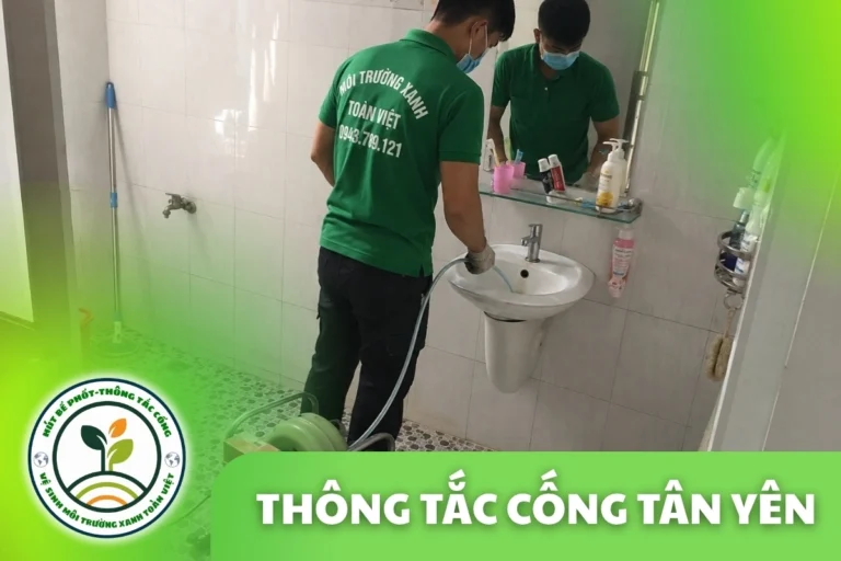 Thông Tắc Cống Tân Yên Bắc Giang – Xử Lý Bùn Lá Cống Sân Nhà Vườn
