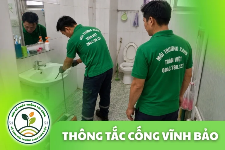 Thông Tắc Cống Tại Vĩnh Bảo Hải Phòng 24/7 | Xanh Toàn Việt