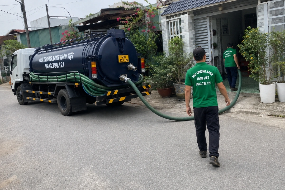 Bề rộng kiệt, điểm đậu xe và quãng kéo ống quyết định phương án thi công