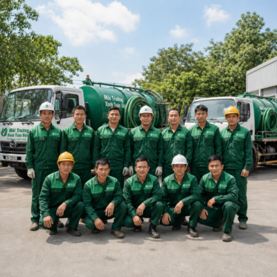 Đội ngũ nhân viên kỹ thuật Môi Trường Xanh Toàn Việt