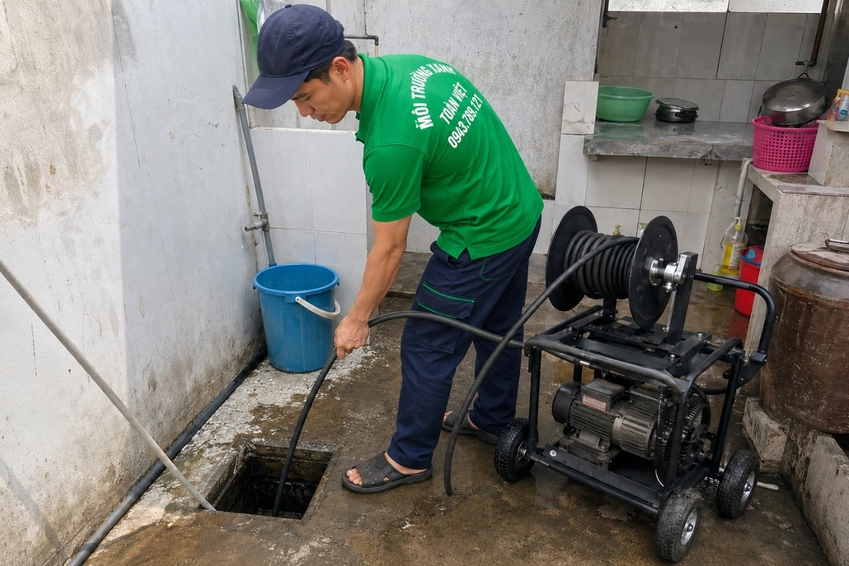 Máy thông cống công suất lớn