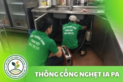 Thông Cống Nghẹt Ia Pa | Xử Lý Bùn Và Nước Trào