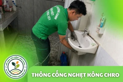 Thông Cống Nghẹt Kông Chro | Xử Lý Bùn Và Nước Trào