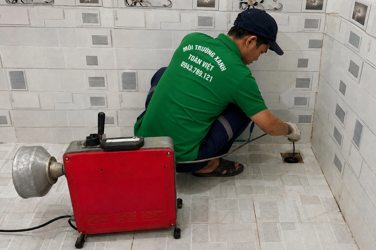 Thông Cống Nghẹt Hiệp Đức | Làm Sạch Cặn Dầu Mỡ 12 Xử lý đường thoát nước trong nhà vệ sinh