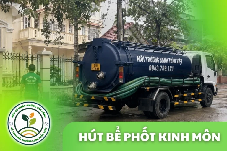 Hút Bể Phốt Kinh Môn Hải Dương – Phục Vụ Vùng Bán Sơn Địa