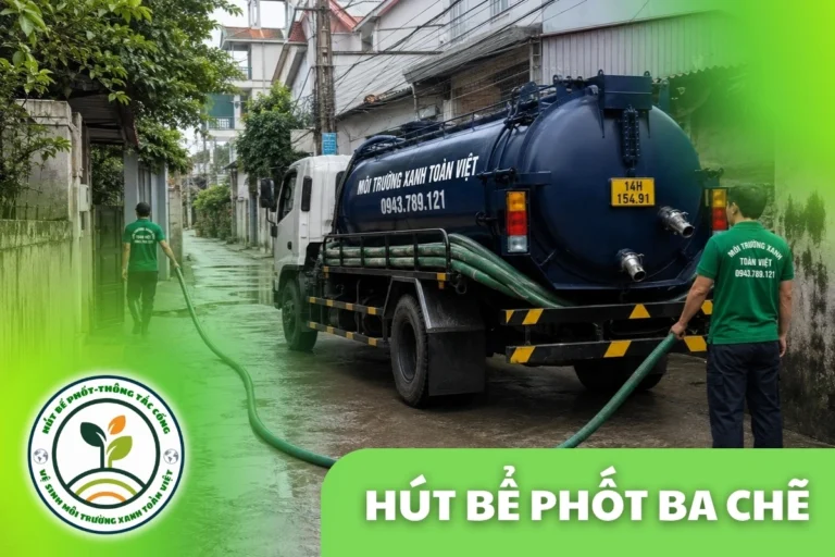 Hút Bể Phốt Tại Ba Chẽ Quảng Ninh, 24/7 | Môi Trường Xanh