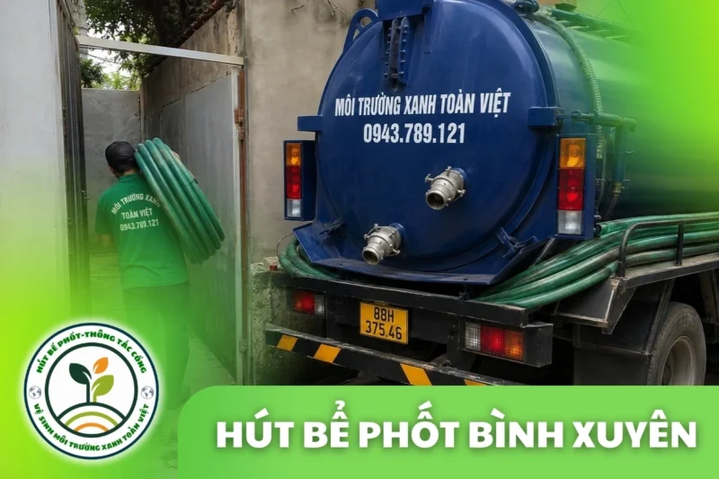 Hút Bể Phốt Tại Bình Xuyên [Vĩnh Phúc] - Bàn Giao Theo Hiện Trạng