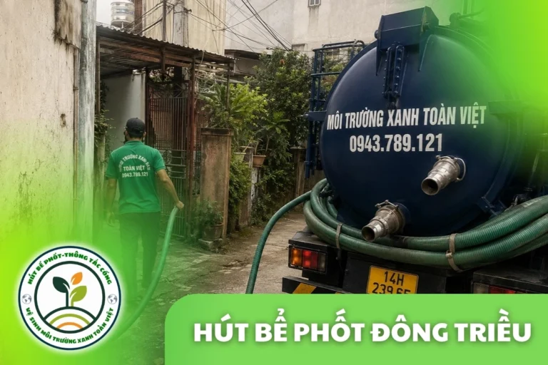 Hút Bể Phốt Tại Đông Triều, 24/7 | Môi Trường Xanh Toàn Việt