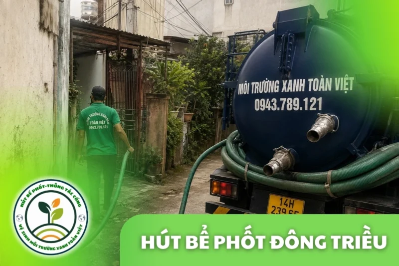 Hút Bể Phốt Tại Đông Triều, 24/7 | Môi Trường Xanh Toàn Việt