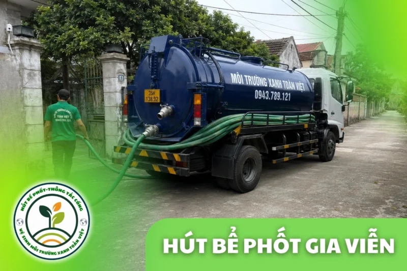Hút Bể Phốt Tại Gia Viễn | Báo Giá Trước | Xanh Toàn Việt 6 Hút Bể Phốt Tại Gia Viễn 24/7, Báo Giá Theo m³