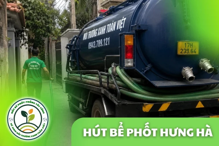 Hút Bể Phốt Tại Hưng Hà Thái Bình 24/7, Có Hóa Đơn