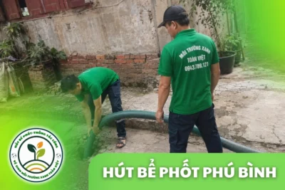 Hút Bể Phốt Tại Phú Bình 24/7, Đo m³ Ký Phiếu Rõ Ràng