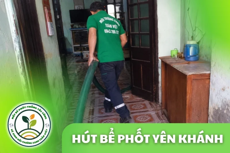Hút Bể Phốt Tại Yên Khánh 24/7, Báo Giá Theo m³