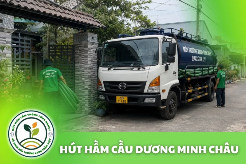 Hút Hầm Cầu Dương Minh Châu Tây Ninh – Nhà Ven Kênh Thủy Lợi Dầu Tiếng