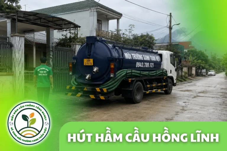 Hút Hầm Cầu Hồng Lĩnh Hà Tĩnh – Xe Hút Tới Trong 30 Phút