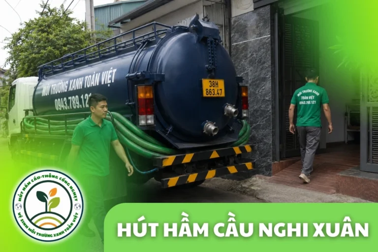 Hút Hầm Cầu Nghi Xuân Hà Tĩnh – Gần Vinh, Tới Trong 30 Phút
