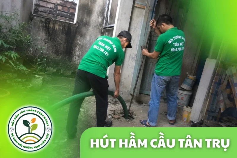 Hút Hầm Cầu Tân Trụ Long An – Xe Vào Đường Quê, Hẻm Nhỏ