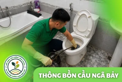 Thông bồn cầu Ngã Bảy, Hậu Giang | Môi Trường Xanh