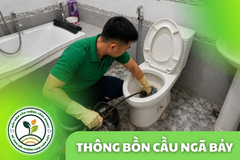 Thông bồn cầu Ngã Bảy, Hậu Giang | Môi Trường Xanh