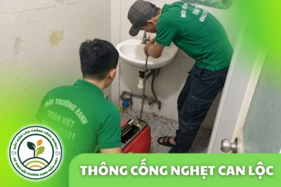 Thông Cống Nghẹt Can Lộc Hà Tĩnh – Xử Lý Bùn Và Nước Trào