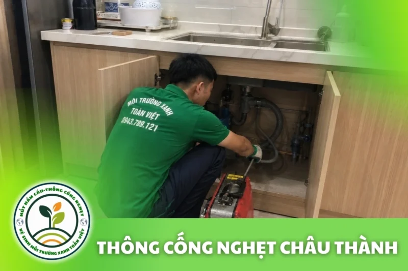 Thông Cống Nghẹt Châu Thành, Hậu Giang | Xử Lý Bùn Và Nước Trào