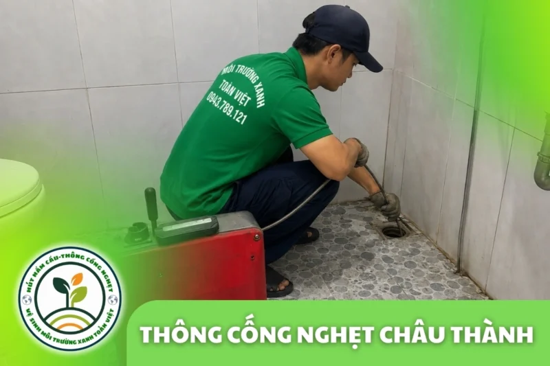 Thông Cống Nghẹt Châu Thành Long An – Xử Lý Bùn Và Nước Trào