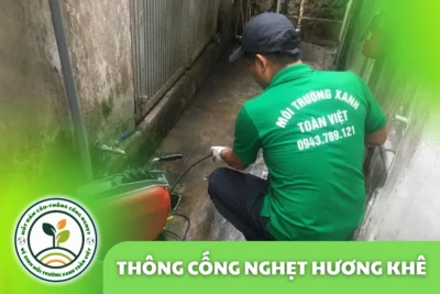 Thông Cống Nghẹt Hương Khê Hà Tĩnh – Xử Lý Bùn Và Nước Trào