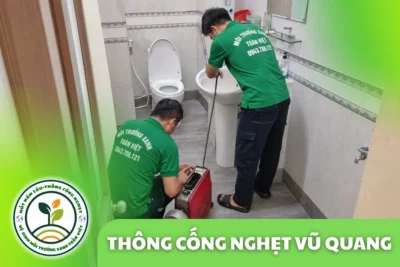Thông Cống Nghẹt Vũ Quang Hà Tĩnh – Xử Lý Bùn Và Nước Trào