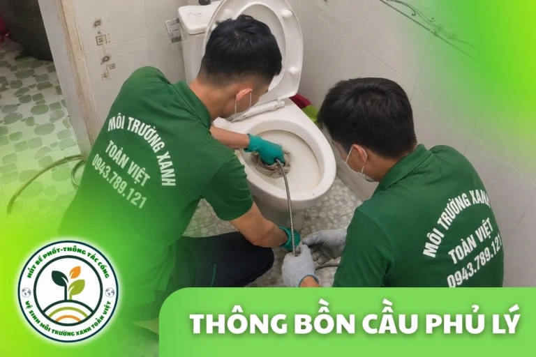 Thông Tắc Bồn Cầu Tại Phủ Lý Uy Tín, Có Mặt 30 Tới 45 Phút
