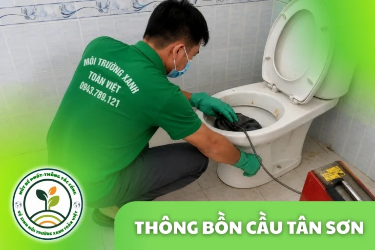 Thông Tắc Bồn Cầu Tại Tân Sơn 24/7 | Môi Trường Xanh