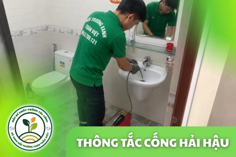 Thông Tắc Cống Tại Hải Hậu 24/7 Máy Lò Xo | Xanh Toàn Việt
