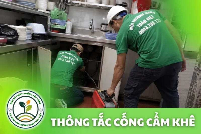 Thông tắc cống Tại Cẩm Khê 24/7 | Môi Trường Xanh Toàn Việt