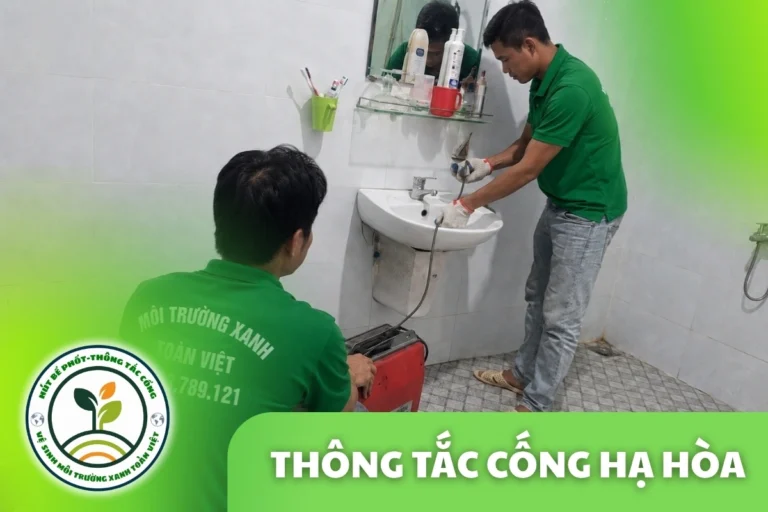 Thông Tắc Cống Tại Hạ Hòa 24/7 | Môi Trường Xanh Toàn Việt