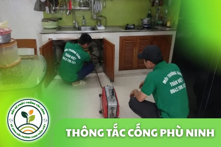 Thông Tắc Cống Tại Phù Ninh 24/7 | Môi Trường Xanh Toàn Việt