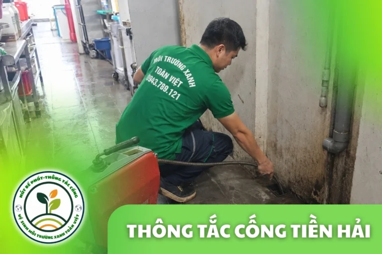 Thông Tắc Cống Tại Tiền Hải 24/7, Có Bảo Hành