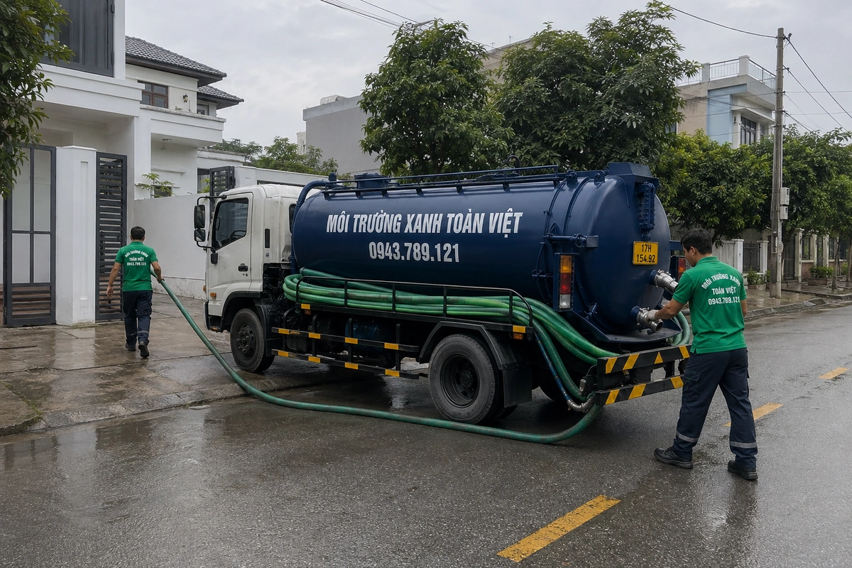 Hút Bể Phốt Tại Vũ Thư Thái Bình 24/7, Báo Giá Trước 6 Xe hút bể phốt chuyên dụng chuẩn bị phục vụ công trình
