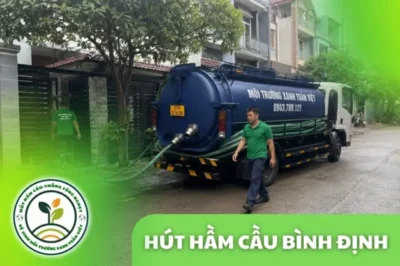 Hình minh họa hút hầm cầu Bình Định của Môi Trường Xanh Toàn Việt