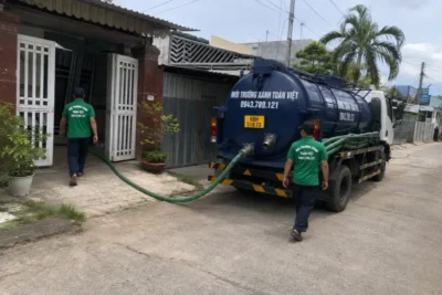 Xe bồn Toàn Việt dùng cho hút hầm cầu Giang Thành, ảnh minh họa