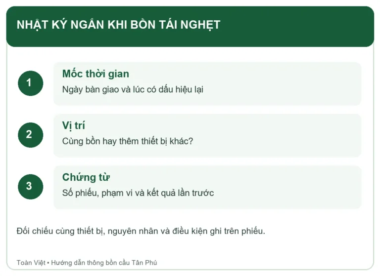 Sơ đồ th&ocirc;ng tin cần lưu khi phản &aacute;nh t&aacute;i nghẹt