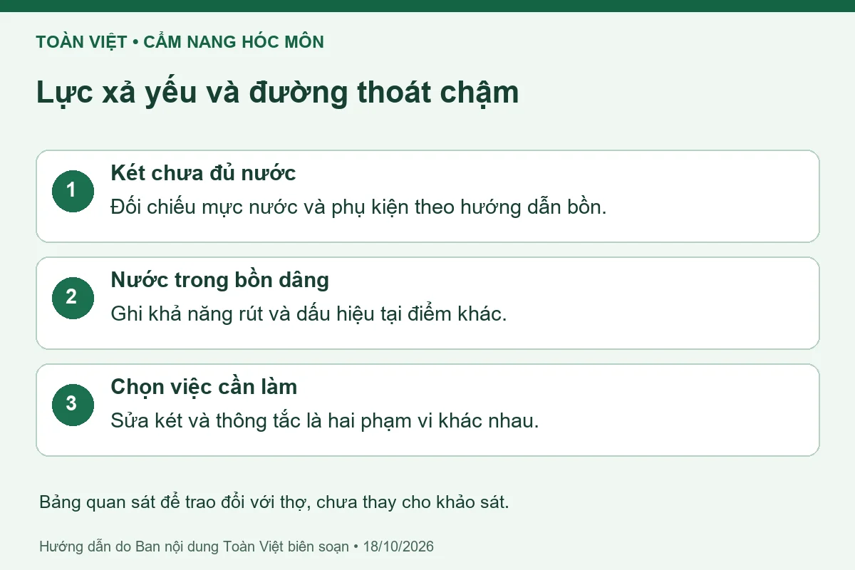 Bảng quan sát để trao đổi với thợ, chưa thay cho khảo sát.
