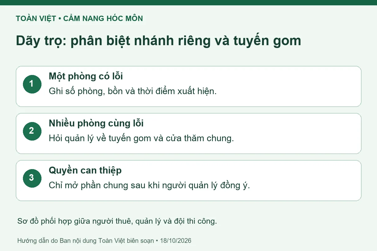 Sơ đồ phối hợp giữa người thuê, quản lý và đội thi công.