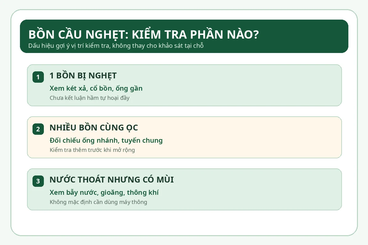 Sơ đồ ph&acirc;n biệt vị tr&iacute; cản tại một bồn v&agrave; nh&aacute;nh chung